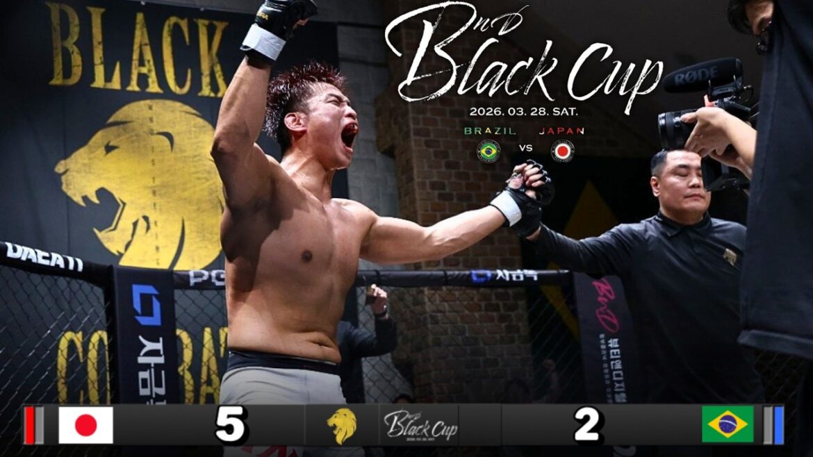 Coupe Noire : Japon 🇯🇵 contre Brésil🇧🇷 Quarts de finale FAITS SAILLANTS | MMA de combat noir | Quarts de finale de la Black Cup Japon vs Brésil