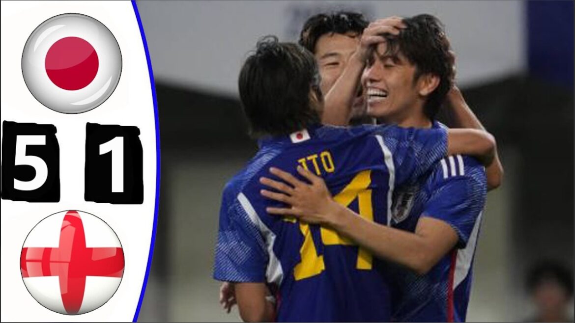 Ao Tanaka 3 buts ! Japon 5 1 Angleterre ! Tous les objectifs et faits marquants ! 1 avril 2026