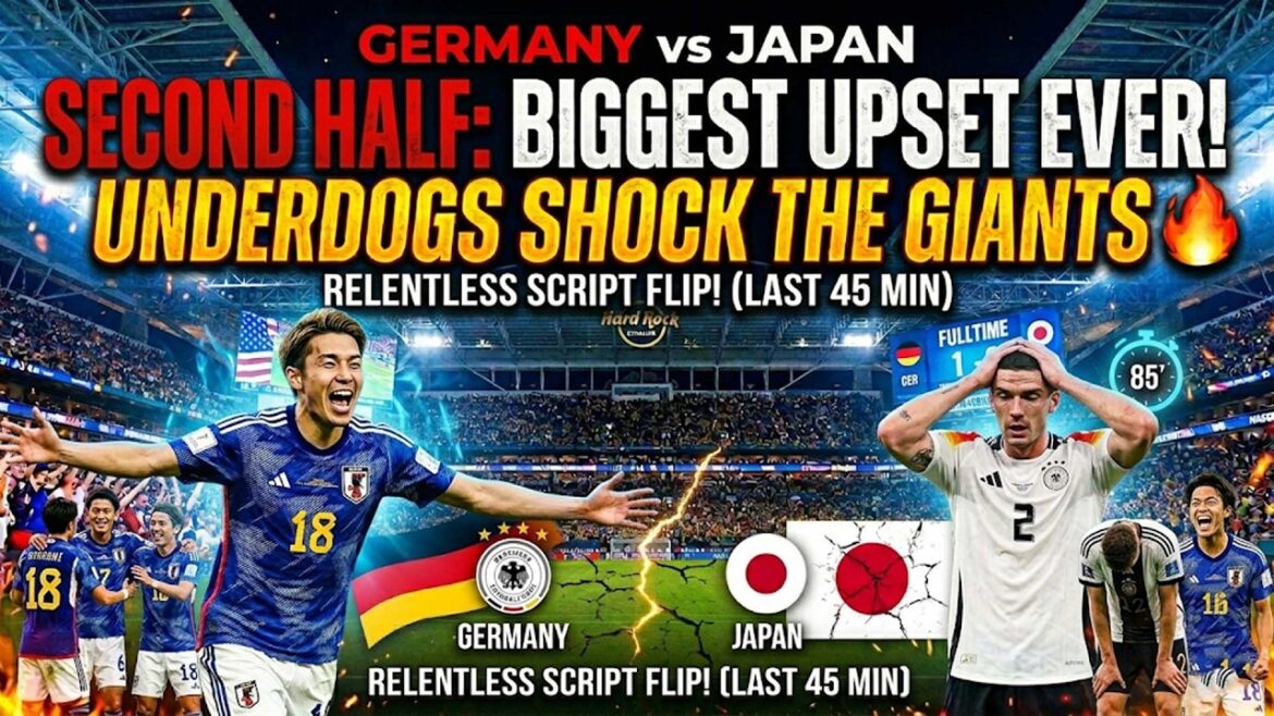 🔥 Allemagne vs Japon Deuxième mi-temps | L'un des plus gros bouleversements de tous les temps, les outsiders choquent les géants