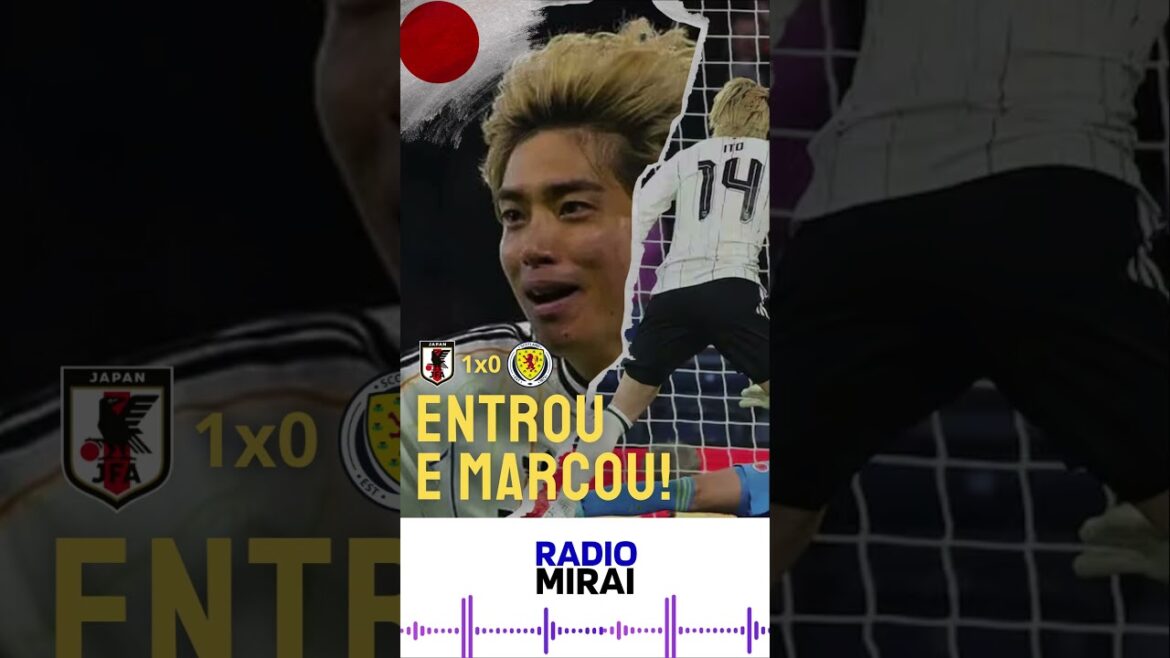 JUNYA ITO ENTRE ET MARQUE | Japon 1x0 Ecosse, écoutez la narration du but ! #football #samuraiblue #japon