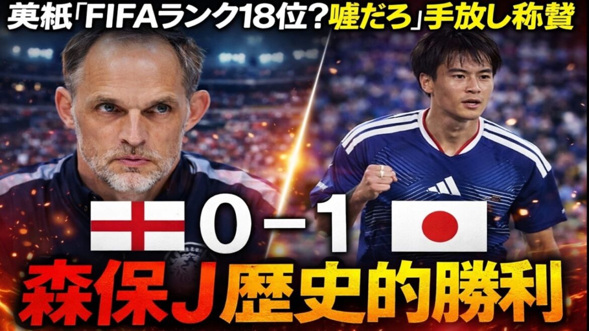 [Agitation à l'étranger]L'Angleterre sombre à la 4ème place de FIFA ! L'équipe nationale du Japon fait un miracle à Wembley... Les médias britanniques sont à court de mots après le coup porté par Kaoru Mitoma