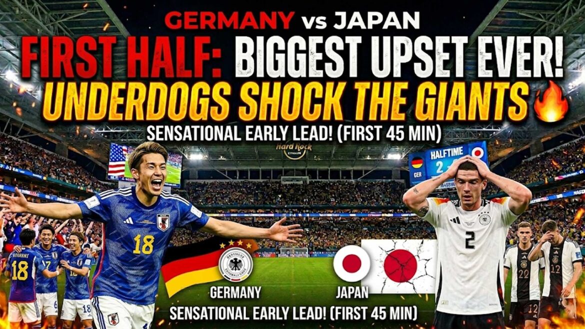 🔥 Allemagne vs Japon Première mi-temps | L'un des plus gros bouleversements de tous les temps, les outsiders choquent les géants