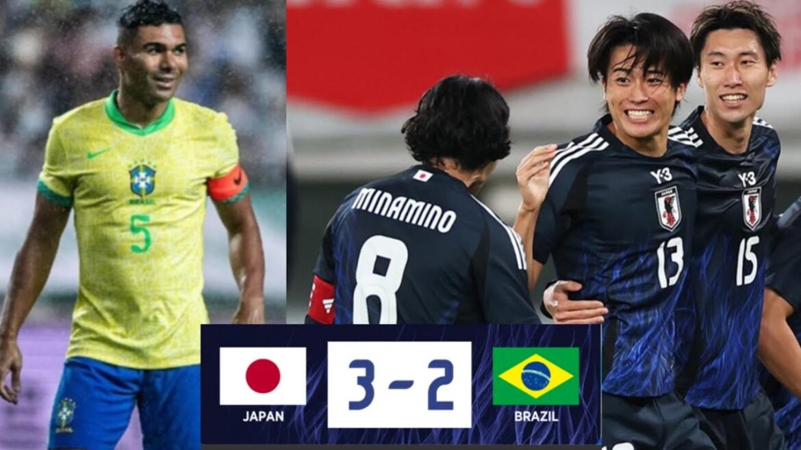 Le Japon revient pour gagner || Highlights Japon 3-2 Brésil tous les buts Match amical 2026 #football