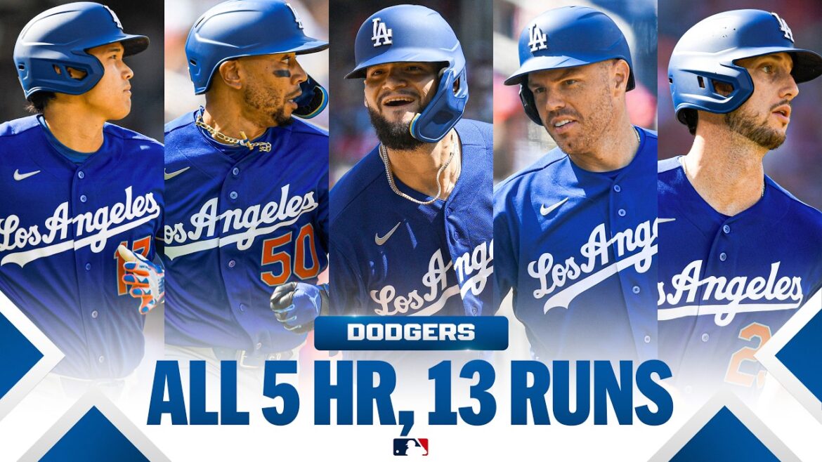 TOUS LES 13 RUNS : Shohei, Mookie, Freddie, Tucker, Pages tous des circuits pour les Dodgers ! | Faits saillants de la MLB