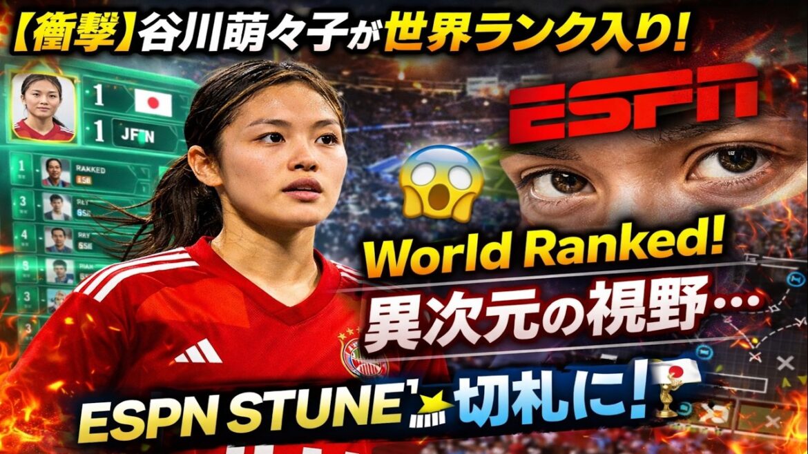 "[Choquant]Moeko Tanigawa rejoint le classement mondial ! Une perspective différente qui a même surpris ESPN... Elle sera l'atout de la Coupe du monde 2027 !"