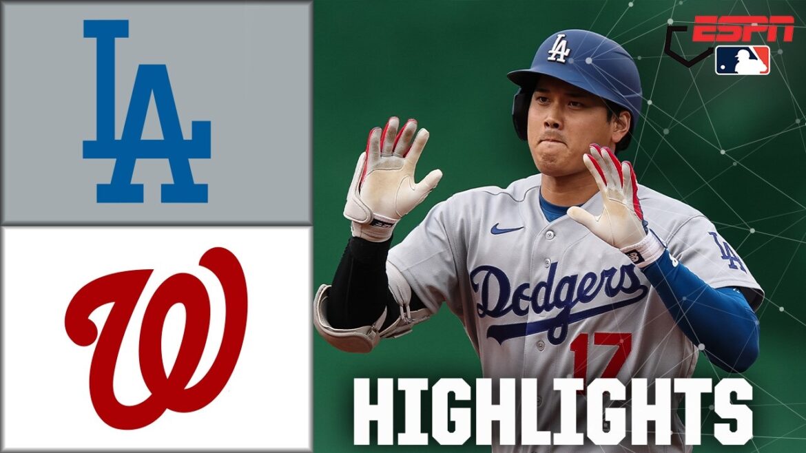 SHOHEI OHTANI VA YARD 💪 LA Dodgers contre Washington Nationals | Faits saillants du jeu complet | ESPN MLB