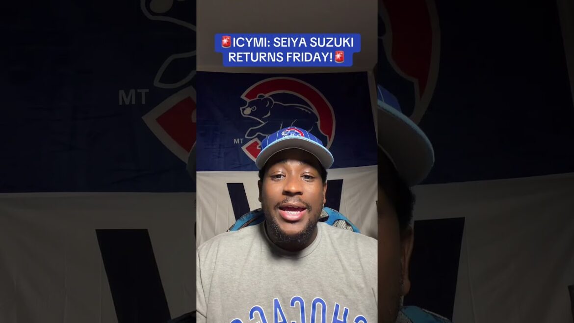 🚨 Le retour de Seiya Suzuki c’est VENDREDI ! 🚨 Le retour de Seiya Suzuki c'est VENDREDI !
