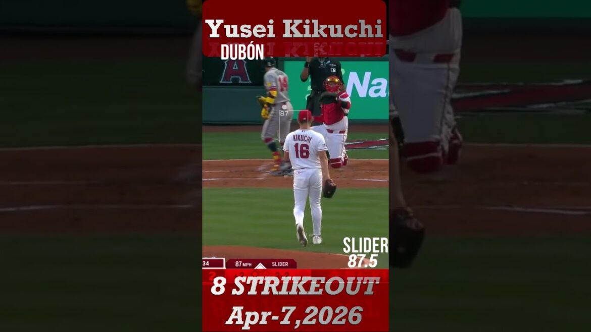 [`8K à chaque fois]#Yusei Kikuchi 5 manches, 4 points autorisés, 2e défaite #mlb #Major League
