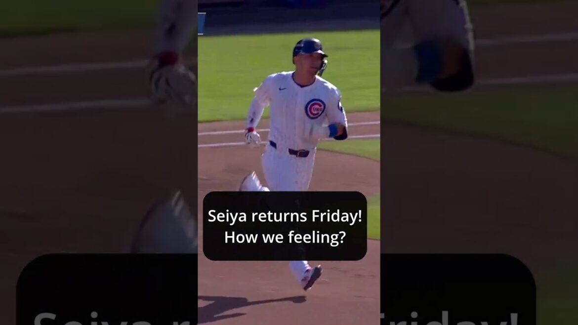 Il est de RETOUR. Wrigley est prêt. 🐻⬇️Suzuki #cubs #mlb #chicagocubs