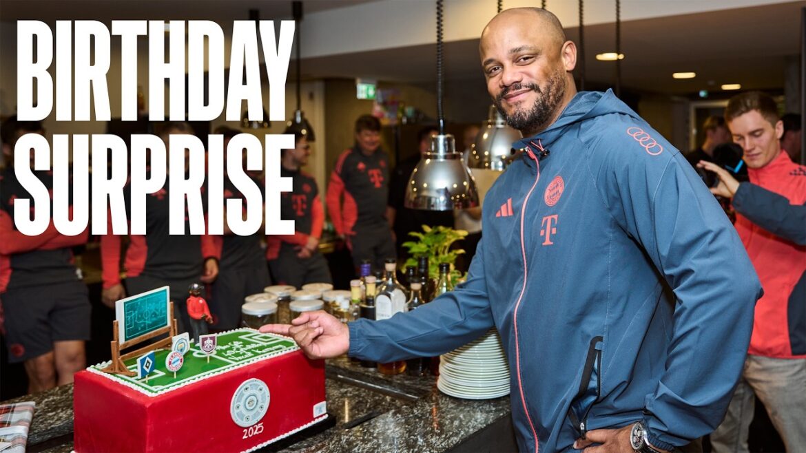 Une surprise spéciale 40ème anniversaire pour Vincent Kompany 🎁