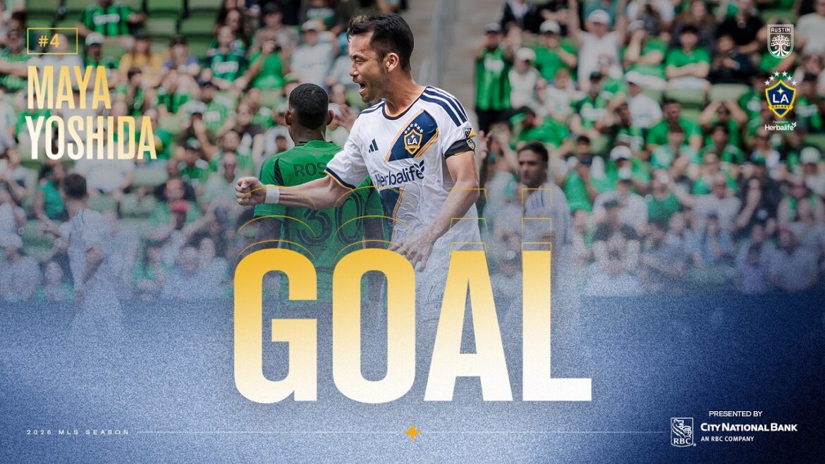 BUT : Maya Yoshida dirige un but sur coup franc pour donner l'avantage au LA Galaxy contre l'Austin FC
