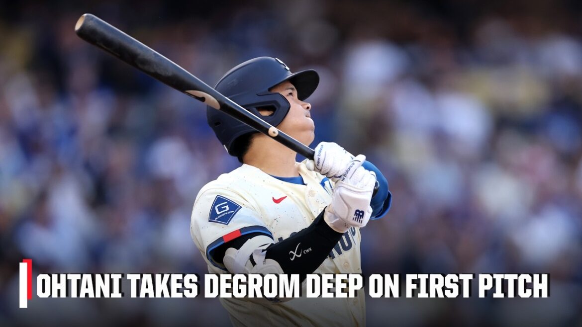 Shohei Ohtani frappe sur le premier lancer du match | ESPN MLB
