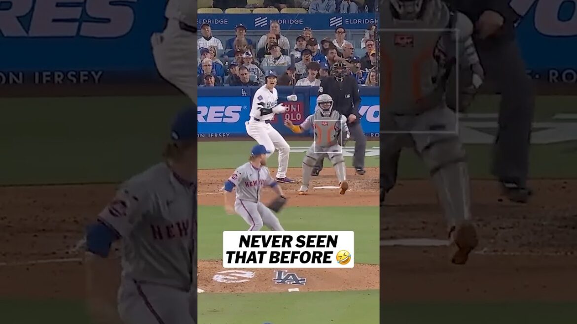 Vous ne savez jamais ce que vous verrez au stade de baseball 😅 (Réaction HILARANTE de Shohei Ohtani)