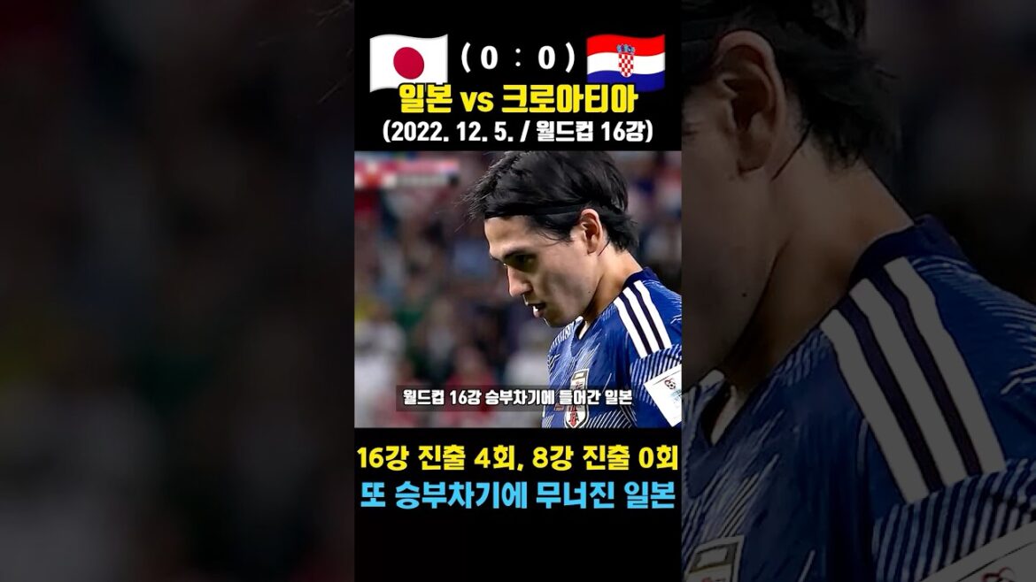 La légendaire séance de tirs au but qui a encore une fois contrarié les quarts de finale de la Coupe du monde au Japon (Japon contre Croatie / 5 décembre 2022 / Huitièmes de finale de la Coupe du monde)