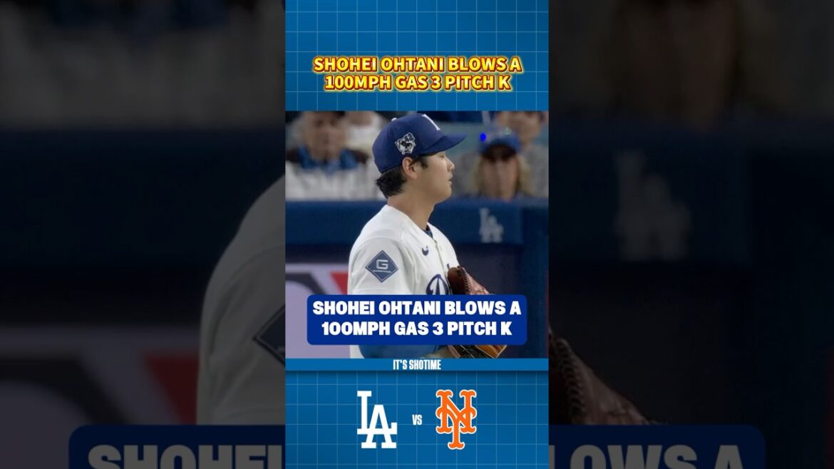 Shohei Ohtani lance un retrait à 3 pas au gaz à 100 mph