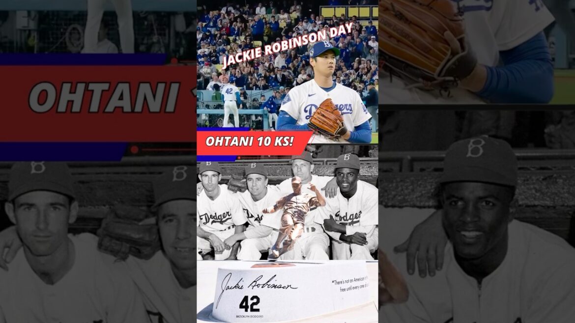 Shohei Ohtani Ks 10 le jour de Jackie Robinson #shoheiohtani #dodgers #mlb