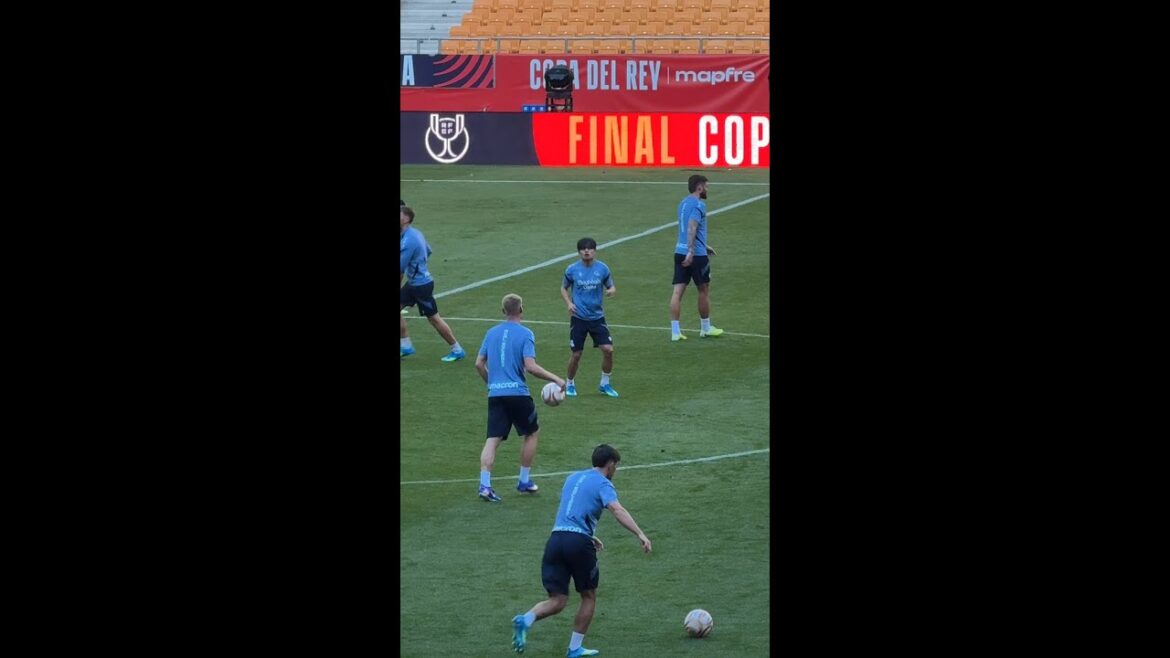 L'INTENSITÉ de TAKE KUBO en avant-première de la FINALE ATLÉTICO - REAL SOCIEDAD COPA DEL REY !