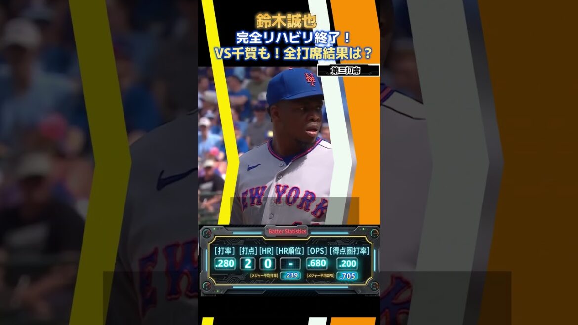 Les Cubs Seiya Suzuki réussissent 2 points produits, un coup sûr de Kodai Senga