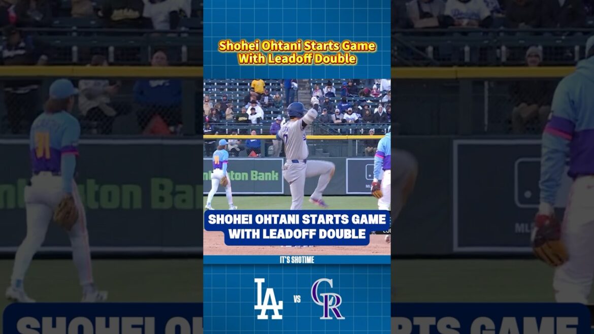 Shohei Ohtani commence le match avec un doublé en tête
