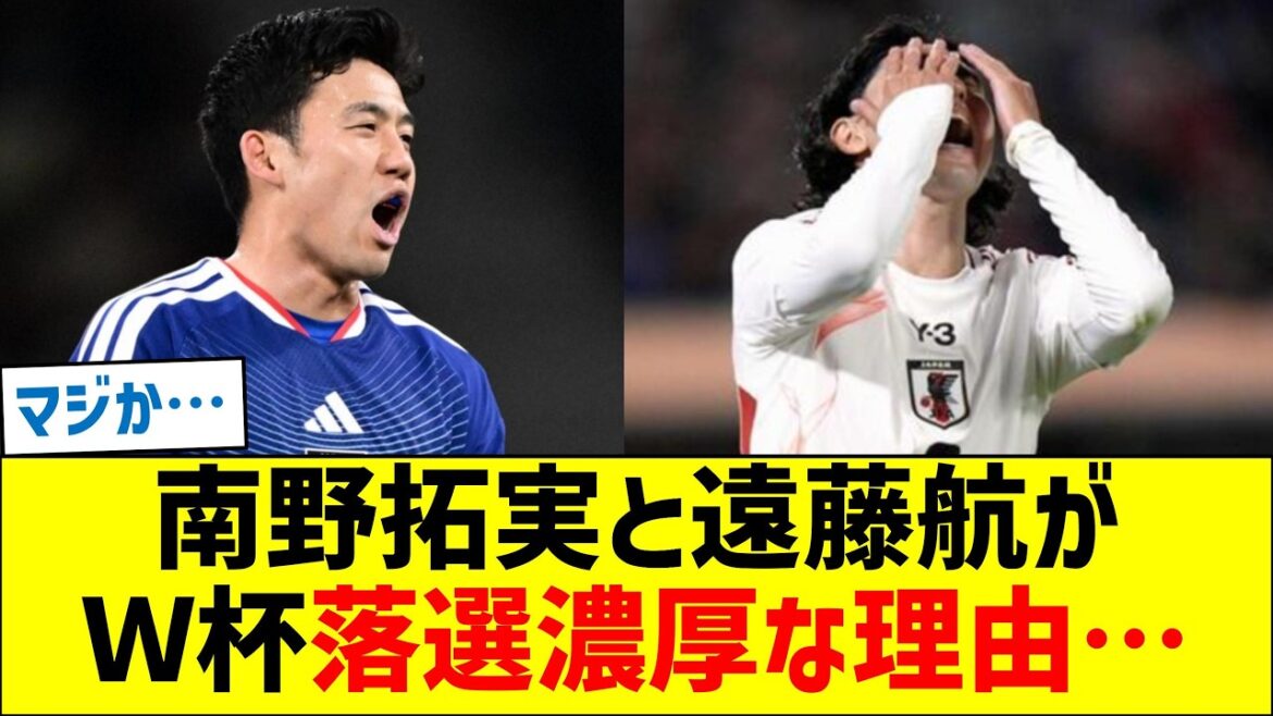 La raison pour laquelle Takumi Minamino et Wataru Endo sont susceptibles d'échouer en Coupe du Monde...