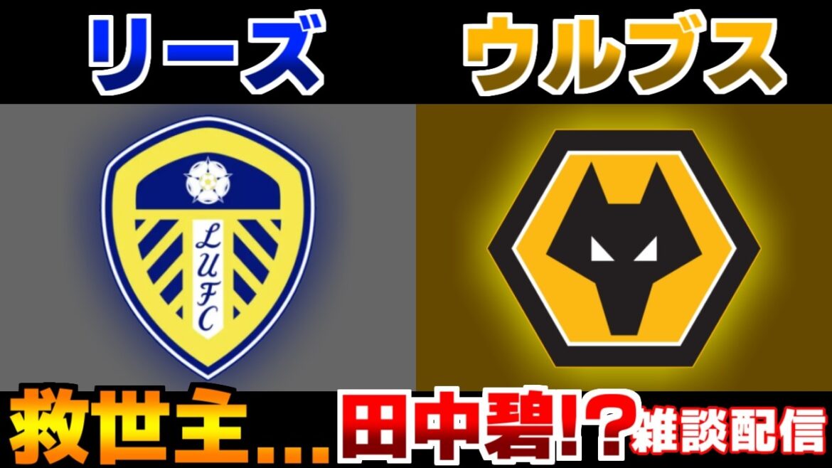 [Bataille de relégation d'Aoi Tanaka...]Leeds vs Wolves | Équipe nationale de football du Japon/Première Ligue