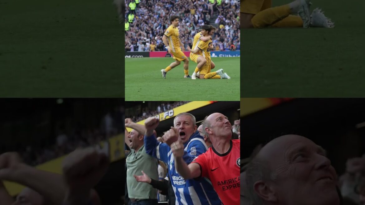 Les fans RÉAGISSENT à la volée sensationnelle de Mitoma 🫨