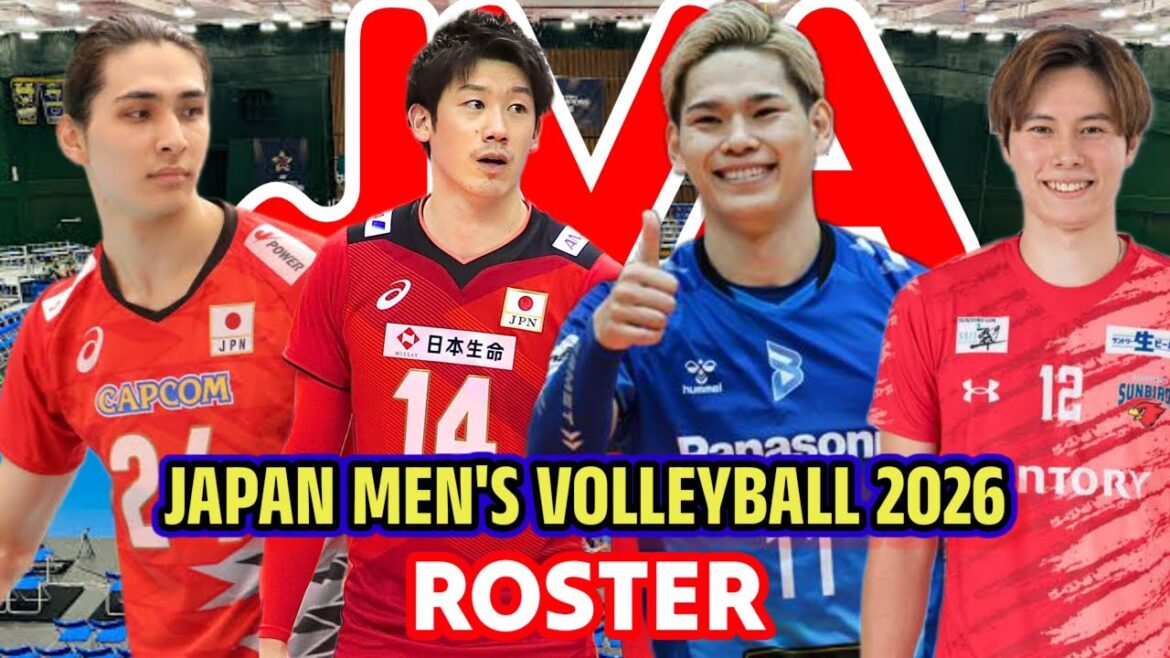 CE QUI SUIT EST L'ÉQUIPE JAPONAISE DE VOLLEYBALL MASCULIN POUR 2026