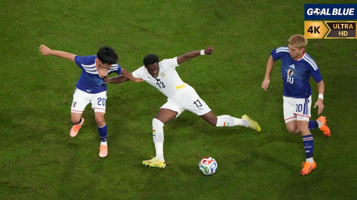 Japon contre Ghana | Samurai Blue domine l'adversaire | Match de préparation pour la Coupe du Monde 2026[Haute résolution/4K]