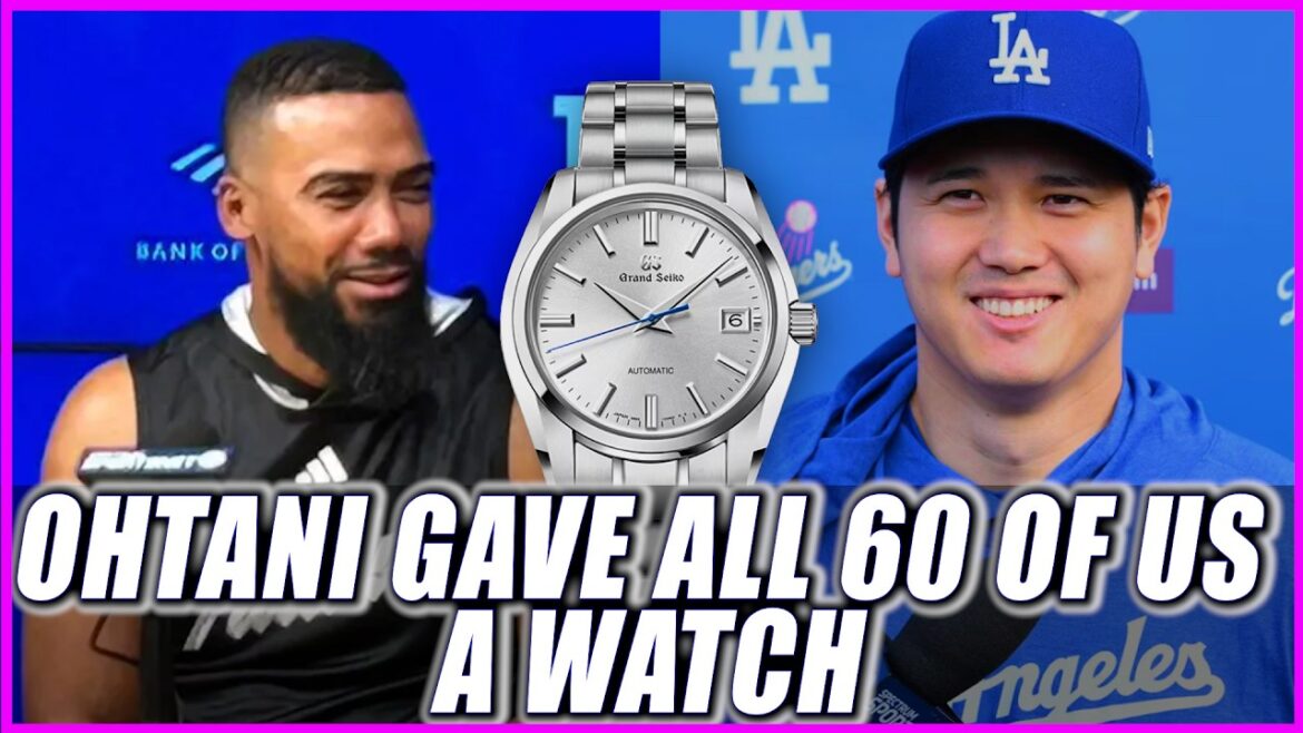 Ohtani surprend 60 employés avec des montres SEIKO « Let's Three-Peat ». 【shohei/ohtani/MLB/Dodgers】