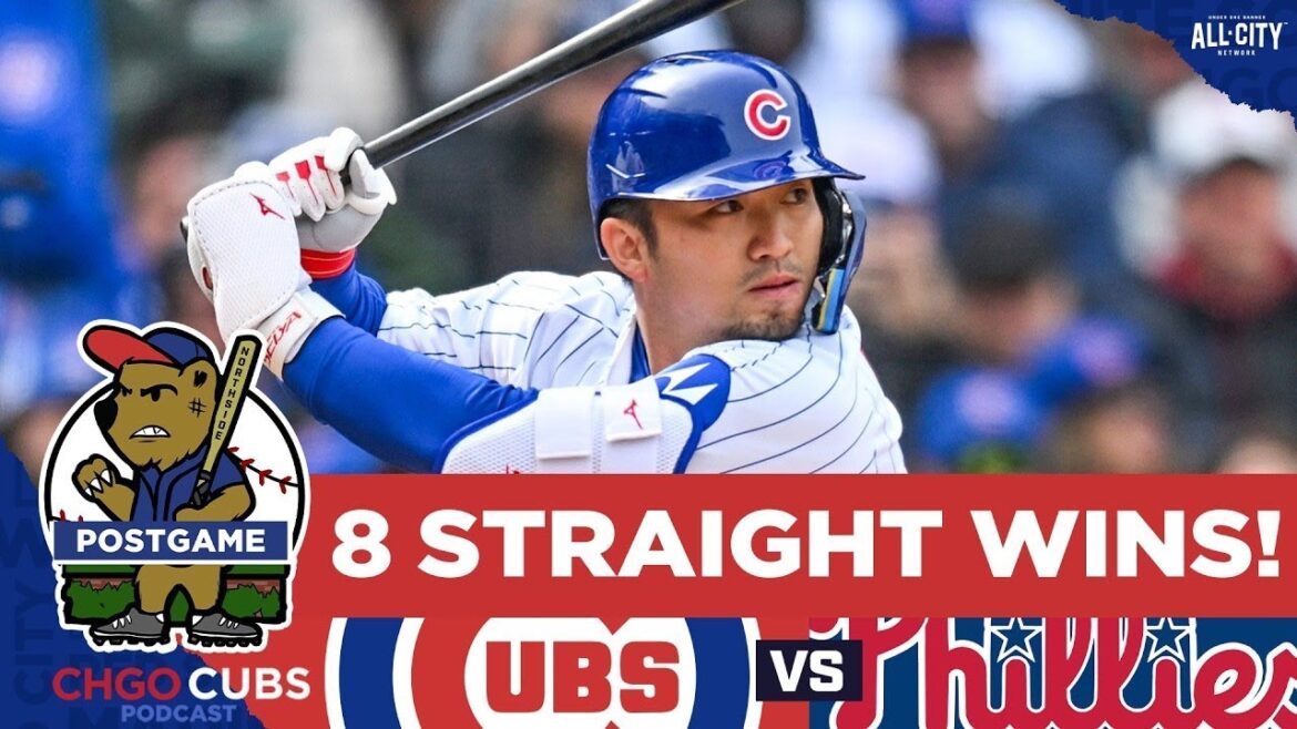 APRÈS-JEU CUBS : Seiya Suzuki ÉCLARE ! Les Cubs de Chicago battent les Phillies pour une 8e victoire consécutive ! | Oursons CHGO