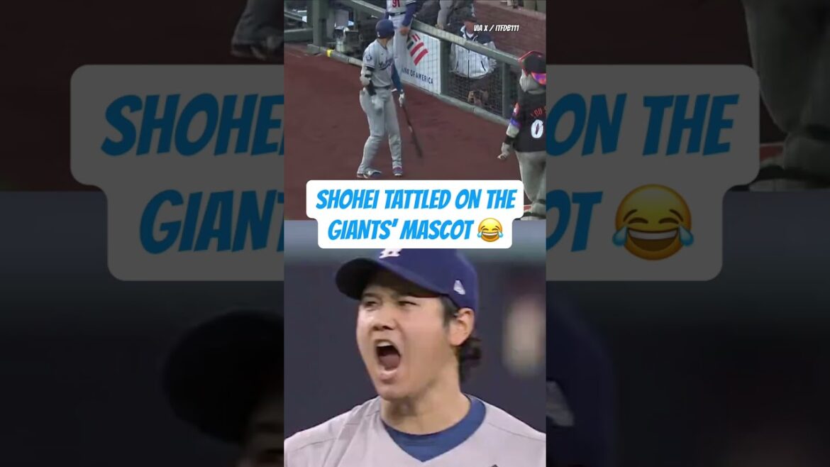 Shohei Ohtani TATTLED sur la mascotte des Giants 😭