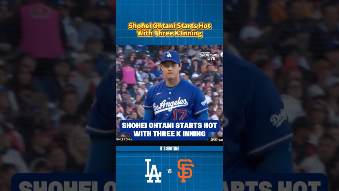 Shohei Ohtani commence à chaud avec une manche de trois K