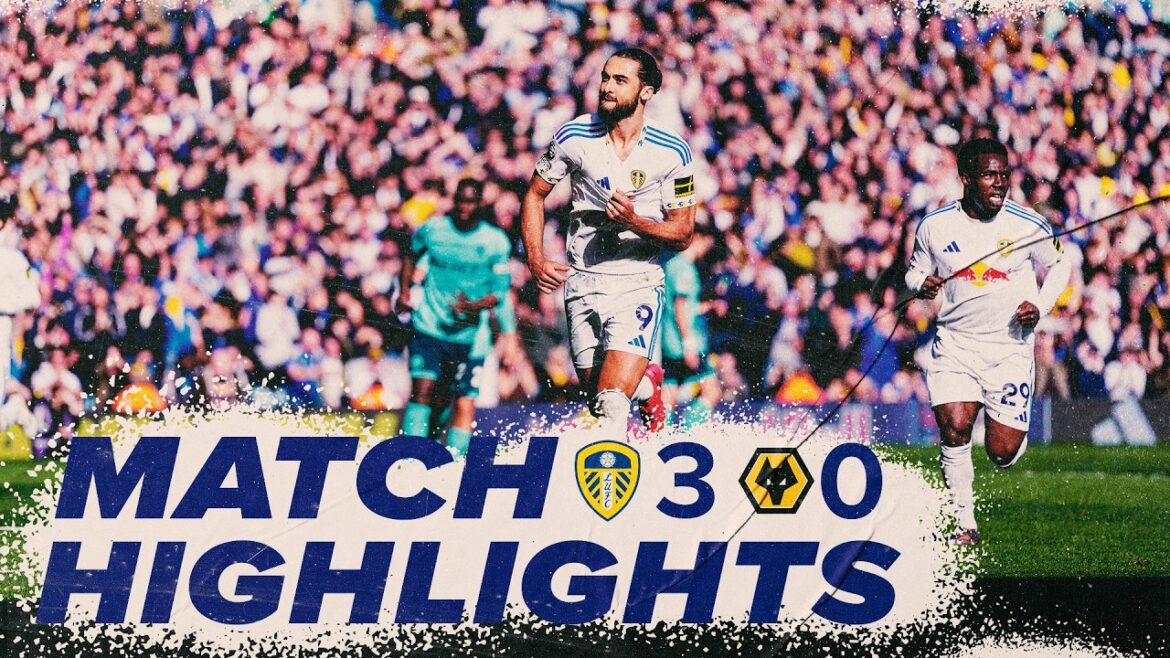 But de coup de pied aérien de Justin ! | Leeds United 3-0 Loups | Faits saillants de la Premier League