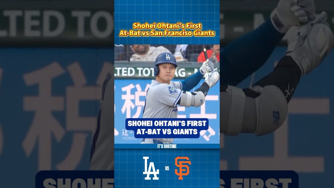 Premier match au bâton contre les Giants de Shohei Ohtani