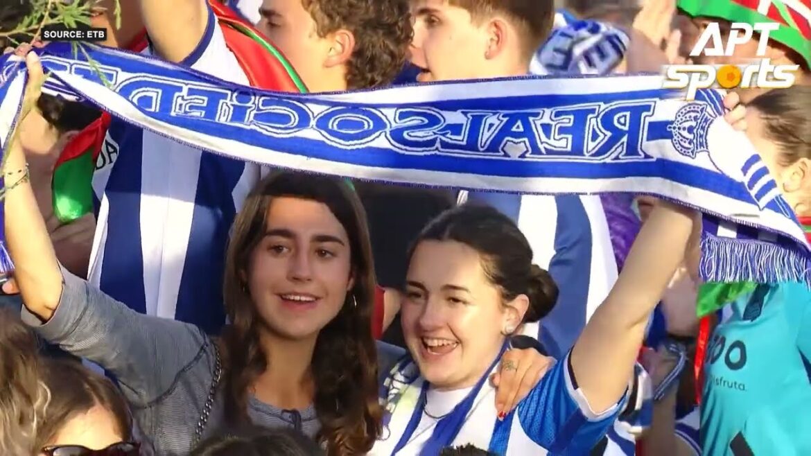 REGARDER : La Real Sociedad Parade Trophée Copa del Rey à travers Saint-Sébastien bondé | APT Sports