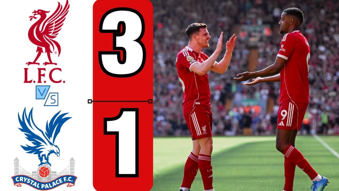 Liverpool contre Crystal Palace (3-1) | Tous les objectifs et faits saillants étendus | Première Ligue 2025/2026