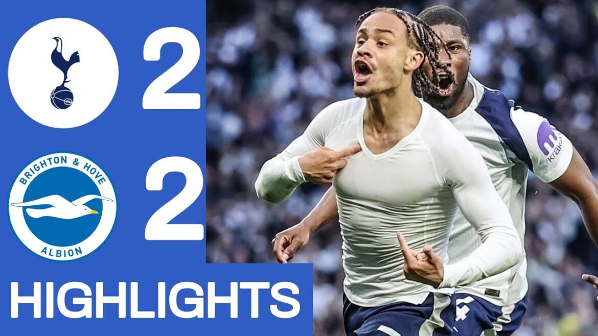 Tottenham vs Brighton (2-2) Faits saillants étendus | Buts de Porro, Mitoma, Xavi et Rutter.