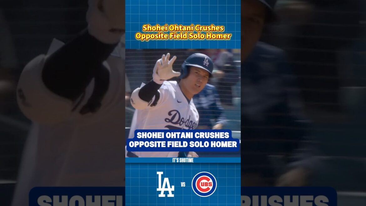Shohei Ohtani écrase un circuit en solo sur le terrain opposé