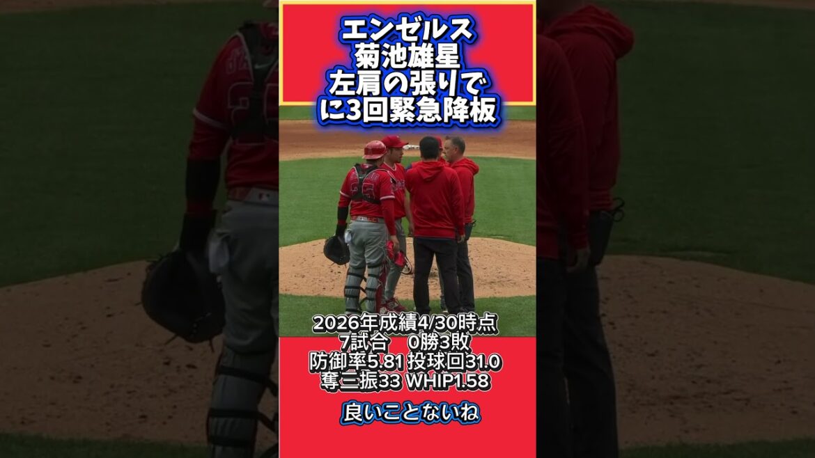 Angels Yusei Kikuchi quitte l'équipe après la 3e manche #Angels #Yusei Kikuchi #Major League #MLB #WBC #Baseball #Commentary