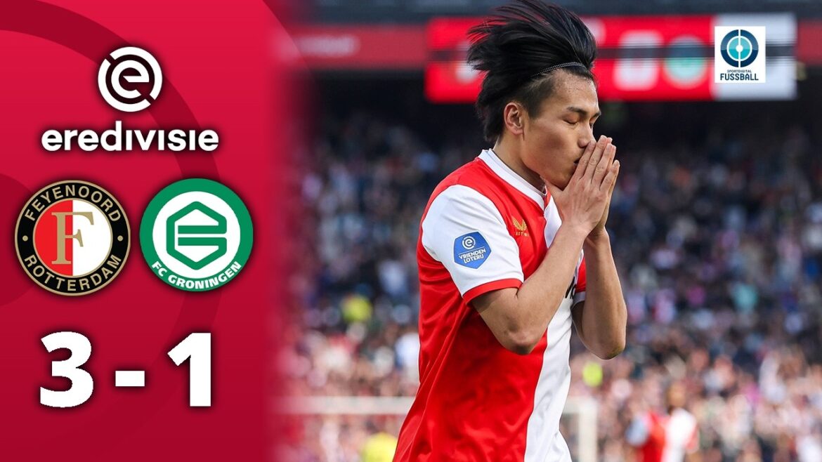 Objectif de rêve de Bos et double pack Ueda ! Feyenoord en route pour la Ligue des Champions | Feyenoord - FC Groningue
