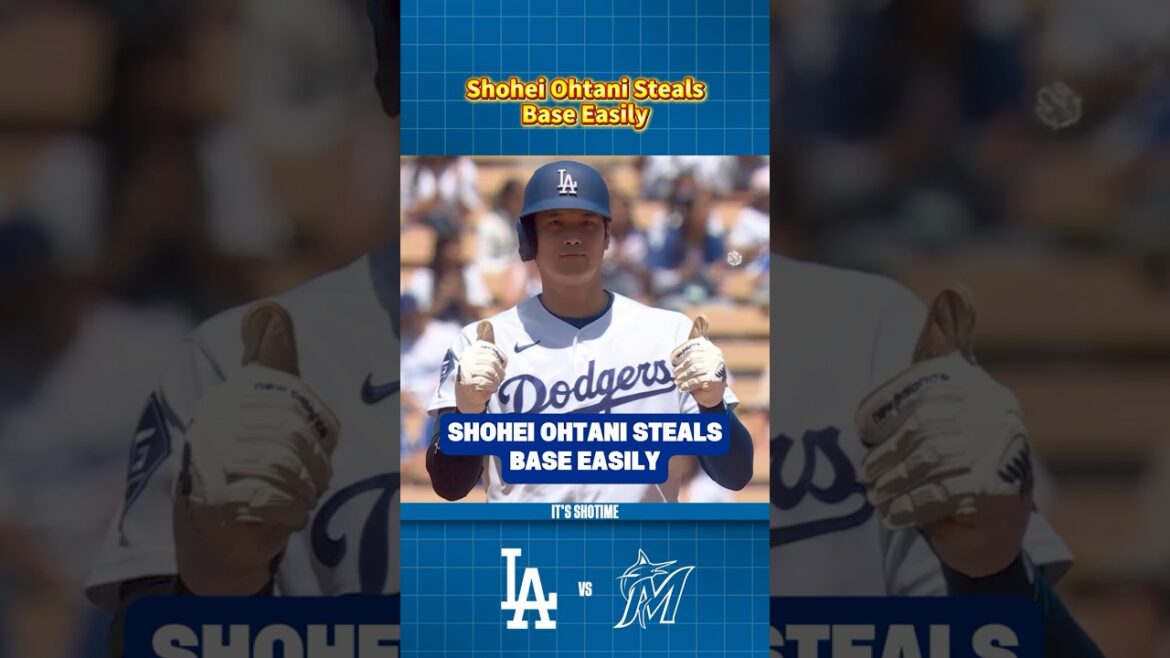 Shohei Ohtani vole facilement la base