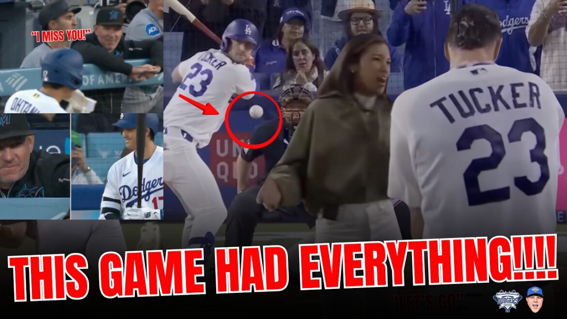 Kyle Tucker obtient son premier coup sûr en tant que Dodger ! Shohei Ohtani passe un moment réconfortant avec son entraîneur !