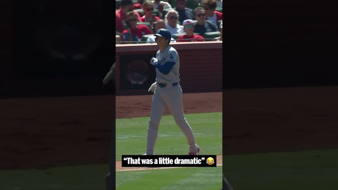 Le stand des Dodgers a dû évoquer la réaction de Shohei à ce coup de lancer à 75 MPH 😅
