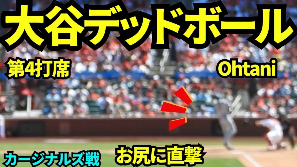 Les fesses de Shohei Otani sont une balle morte à l'agonie ! ! J'ai crié au quatrième bal mort cette année ![Vidéo locale]3 mai 2026 Dodgers vs Cardinals
