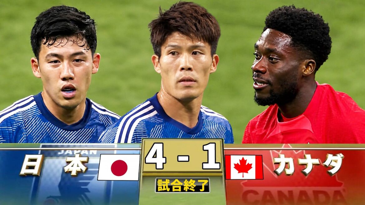 Le Japon et le Canada écrasés ! Samurai Blue, en route vers la gloire de la Coupe du Monde, montre sa force avec un spectacle d'attaque spectaculaire