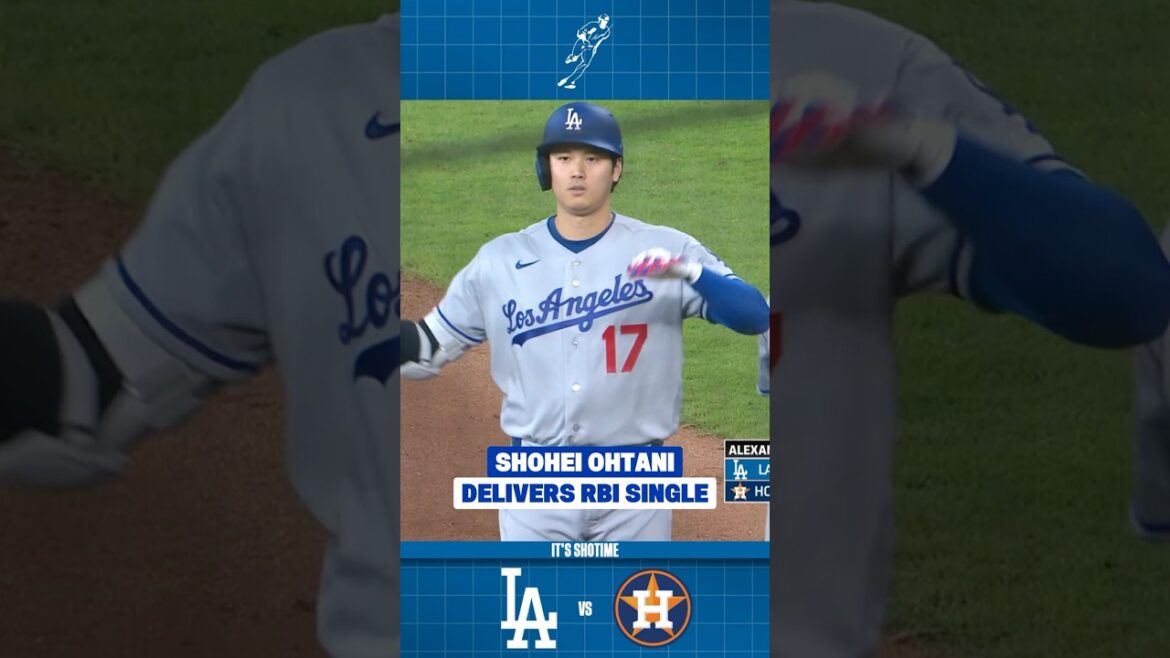 Shohei Ohtani conduit en course avec un simple