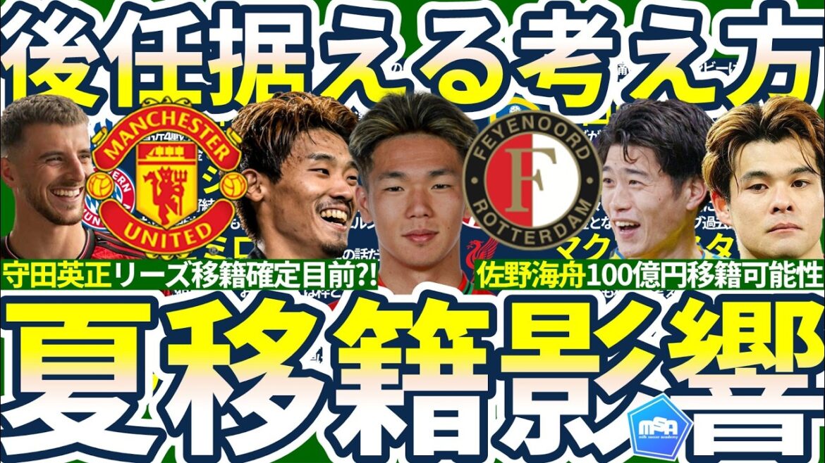 [Hidemasa Morita a confirmé son déménagement à Leeds la saison prochaine !!]Kento Shiogai pour remplacer Kiyo Ueda / Kaishu Sano Transfert de 10 milliards ? / Mason Mount fera-t-il à nouveau équipe avec Lampard ?