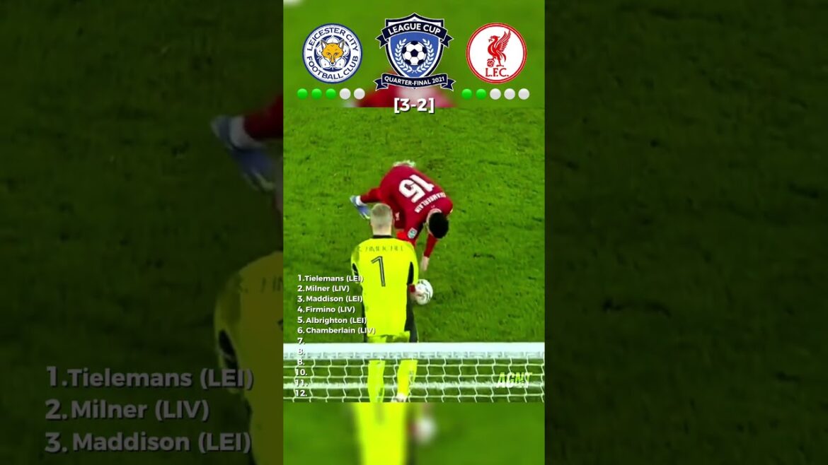 Liverpool contre Leicester City | Quart de finale de la Coupe de la Ligue 2021 | Tirs au but complets