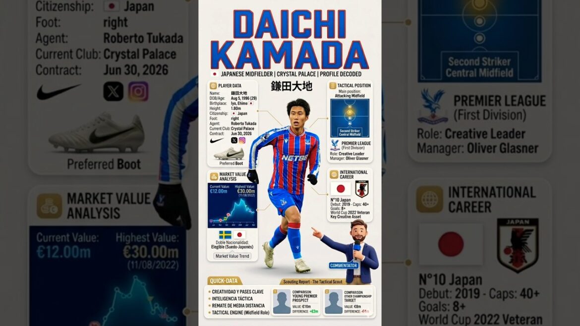Daichi Kamada : le cerveau tactique de Crystal Palace ? 🇯🇵 Daichi Kamada : le cerveau tactique de Crystal Palace ? 🇯🇵