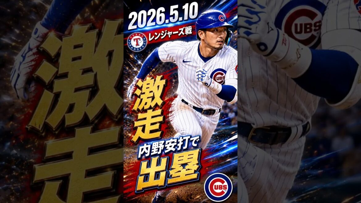[Seiya Suzuki]2026.5.10 "Gekisou ! Mettez-vous sur la base avec un coup sûr" contre les Rangers #Seiya Suzuki #Cubs #mlb